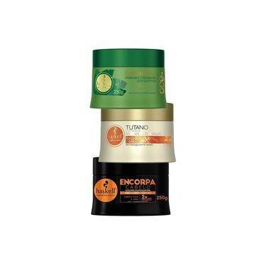 Imagem de Cronograma Capilar Haskell 3 Máscaras Ban Tut Encorpa 250g P