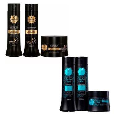 Imagem de Kit Haskell Cavalo Forte 300ml + Kit Cachos Sim 300ml
