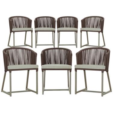 Imagem de 6 Cadeiras de Jantar Área Noronha em Alumínio