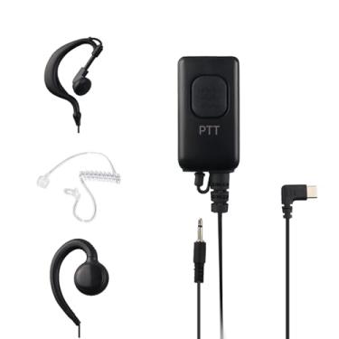 Imagem de VOICEPING Fone de ouvido Flex USB C com botão PTT e microfone para MS Teams, Zello e outros aplicativos Walkie Talkie em smartphones Android/iOS. Pacote de amostras