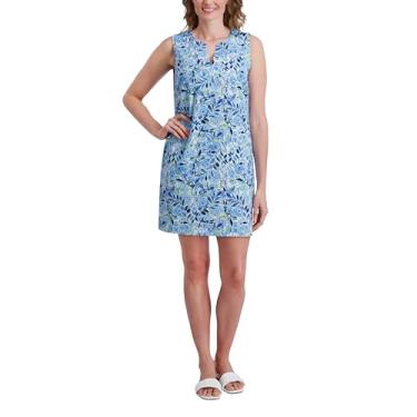 Imagem de Stella Parker Roupa feminina de verão casual para viagem, vestido de verão para resort, saída de praia, vestido de férias, Cerulean Multi, M