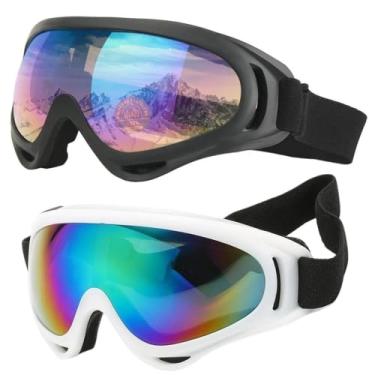 Imagem de Kit 2 Óculos Esportivos Neve Snowboard Esqui Kitesurf Uv400