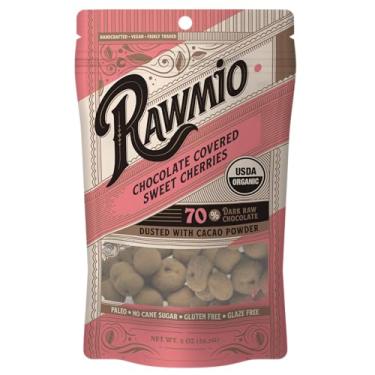 Imagem de Rawmio Cerejas Doces Cobertas Com Chocolate - Orgânicas, Cruas, Veganas, 70% Chocolate Amargo, 1 Pacote, 2 Oz