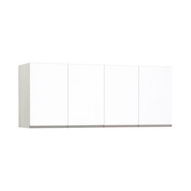 Imagem de Maleiro Casal 4 Portas Plus 165 Cm Crema Com Branco Mat