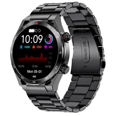 Imagem de Relógio Inteligente De Fitness 1.39 " Ips 360x360 Display Chamada Bluetooth Preto