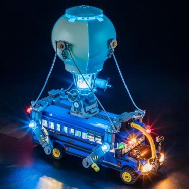 Imagem de MENZAVA Conjunto de luzes LED compatível com Lego 77073 Battle Bus Fortnite modelo de blocos de montar – conjunto de modelos não incluído