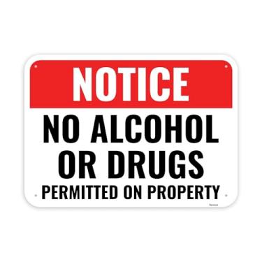 Imagem de Observe que não há álcool ou drogas 35 x 25 cm