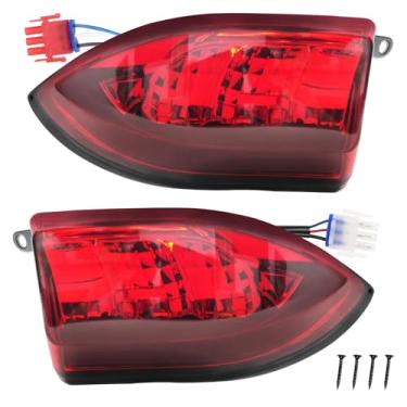 Imagem de Drive-up Lanterna traseira de LED para carrinho de golfe para carrinhos de golfe Club Car Precedent 2004-Up e Tempo 2018-Up, kit de luzes traseiras traseiras de carro clube de 12 V com fios de 3 pinos