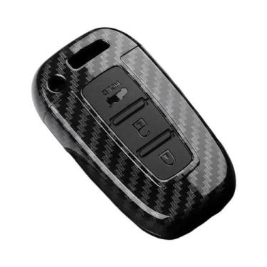 Imagem de Capa De Chave De Carro Em Fibra De Carbono ABS Para Hyundai Solaris HB