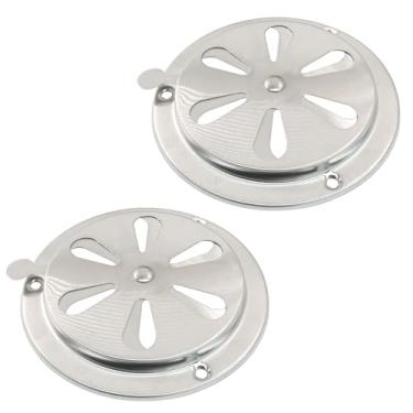 Imagem de Unlorspy 2 peças de ventilação de ar para churrasco, abafador de chaminé para churrasco, pilha de exaustão para ventilação de controle de fluxo de ar da grelha ideal (125 mm)