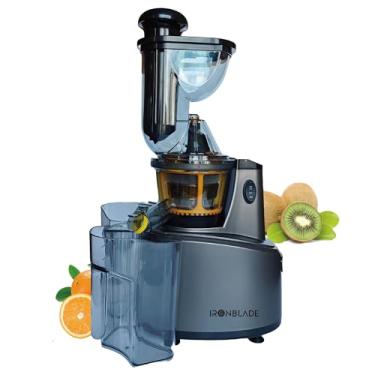 Imagem de EMB Espremedor De Frutas Ironblade Iblju20 Com Prensagem A Frio, Extração Alto Rendimento, Operação Silenciosa 55 Db, Rampa 75 Mm Largura, Motor Totalmente Em Cobre, Sem Bpa, Fácil Limpar Para E Veg