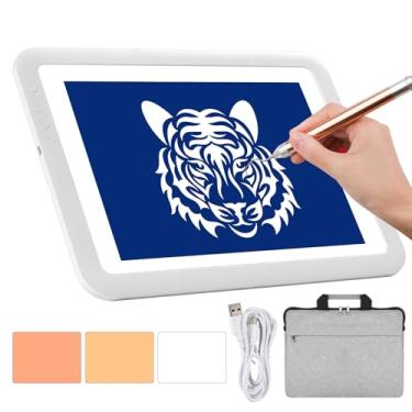 Imagem de elice Caixa De Luz Led A3 Recarregável Com Bolsa Transporte, Mesa Desenho Sem Fio, Prancheta Para Esboços Artísticos, Até 6670 Lux, Painel Superbrilhante, Vinil Cricut Weeding