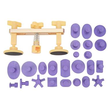 Imagem de Mbeysaq Kit de extrator de amassado de carro com ponte e abas - Ferramenta de reparo de amassados sem pintura para carros, SUVs, caminhões - Ferramenta de remoção de amassados de carroceria automotiva