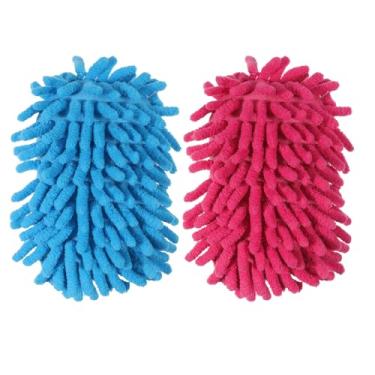 Imagem de ElevateTech 2 peças de borracha magnética de microfibra para quadro branco, apagador, quadro-negro, giz, fibra ultrafina, pano seco, esponja de malha livre de poeira, lavável, giz adequado, casa, sala