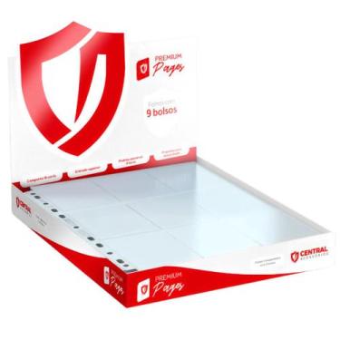 Imagem de 100 Folhas Fichário Transparente Card Pokémon Yugioh 9 Bolsos - CENTRA