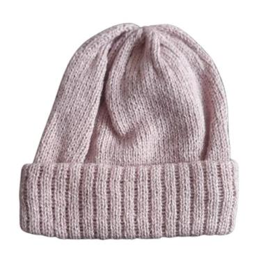 Imagem de Touca / Gorro de Lã para Bebê - Artesanato, Rose