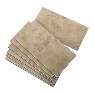 Imagem de Retire e cole azulejos de metrô Backsplash, 7,6 cm x 15,2 cm, adesivo autoadesivo de latão antigo em azulejos de parede para cozinha, banheiro e lareira (48 peças)