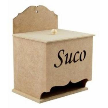 Imagem de Caixa para suco 13x13x12 cm em MDF