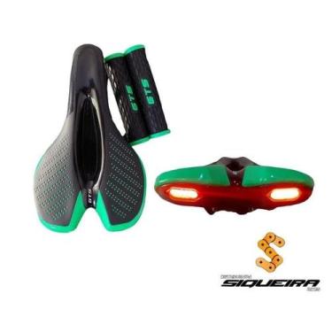 Imagem de Selim mtb c/vista e manopla -gts verde
