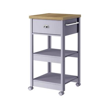 Imagem de Aparador Carrinho Chá Ditália Cinza BA-130 Cozy