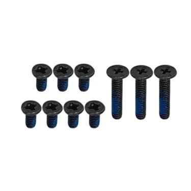 Imagem de HSSDTECH Capa de base inferior inferior de 10 peças Sc-re-ws substituição para ASUS ROG Zephyrus S17 GX703 GX703HS GX703HR GX703HM capa inferior Sc-re-ws preta (3 longas e 7 curtas)