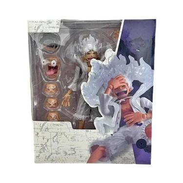 Imagem de Branco Nika Monkey D Luffy S.H.Figuarts Articulações Móveis Action Fig