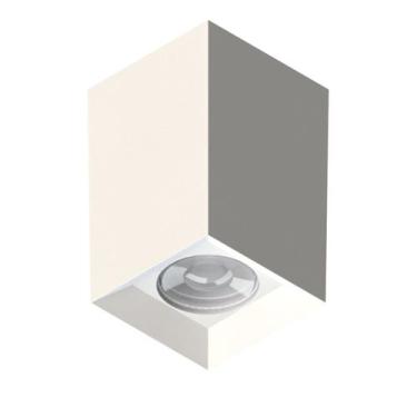 Imagem de Plafon Tower Quadrado Recuado Branco 1XDicroica GU10 - Save Energy - S