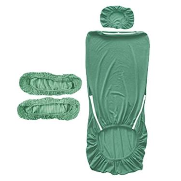 Imagem de SiaBiced Conjunto de Protetores de Apoio de Braço para Cadeira de Escritório de Luxo, VERDE, Tamanho real