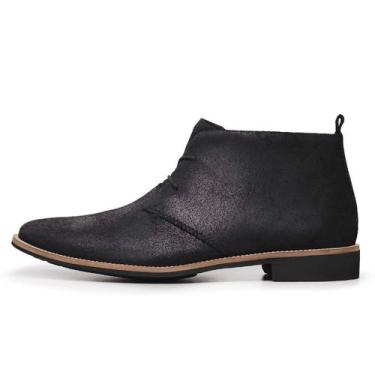 Imagem de Botina Bota Masculina Couro - Stefanello, Preto, 41