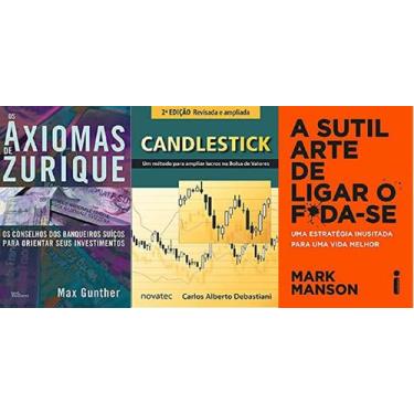 Imagem de Os Axiomas De Zurique + Candlestick + A Sutil Arte De Ligar