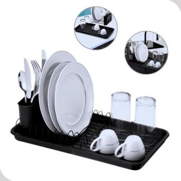 Imagem de Escorredor sempre seco black para 8 pratos cozinha - Arthi