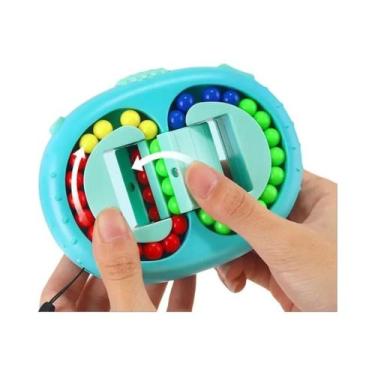 Imagem de Cubo Mágico Giratório De Feijões, Brinquedo Anti-Stress Com Contas Gir