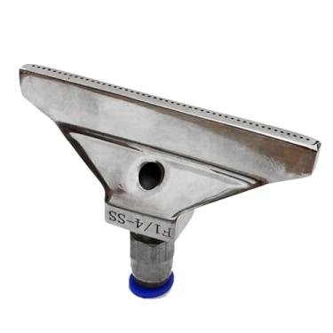 Imagem de heyous Bocal de sopro extra largo cinza plugue de 2 partes 8 mm ar comprimido água óleo ponta de bocal F penteado plano para irrigação de jardim sistemas de alta pressão equipamento de limpeza