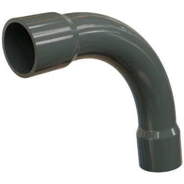 Imagem de Curva 90° PVC Plastik Standard Cinza S/ Rosca – Wetzel | ½" CS90C-10 Cód. E020101010