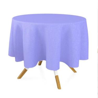 Imagem de Toalha de Mesa Redonda para Buffet em Oxford Lilás