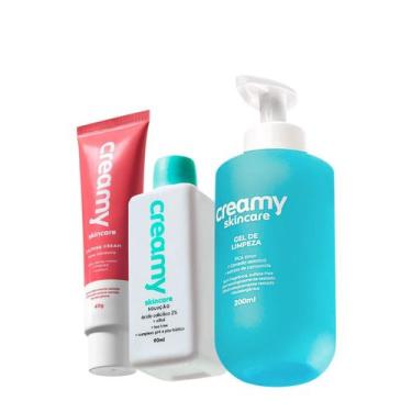 Imagem de Kit Creamy Skincare Gel de Limpeza Calming Cream Ácido Salicílico (3 p