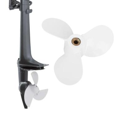 Imagem de Asixxsix Hélice de Barco, 3 Hélices de Alumínio d a Lâmina para 4 Cavalos de Potência Motor Externo de 5 Cavalos de Potência, 6E0 45943 00 EL, 6E0 45943 09 00