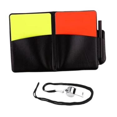 Imagem de Aymzbd Conjunto de cartões de árbitro de futebol, acessórios para árbitro de caderno para partidas de futebol