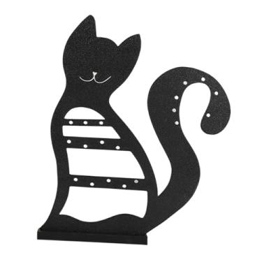 Imagem de Colaxi Suporte para brincos, armazenamento, decoração simples para quarto, lindo e exclusivo porta-joias, organizador de joias para cômoda, penteadeira, Preto