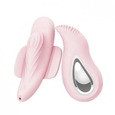 Imagem de Calcinha Vibratória 12 Vibrações Com Controle E Aplicativo Brinquedo Erótico com Controle Vibrador [ROSA] 5578