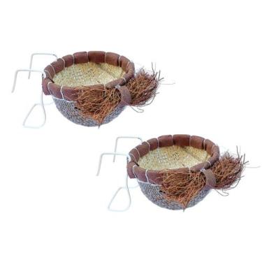 Imagem de Ninho de Bucha Vegetal para Coleiro com 2 un - LMM Pets