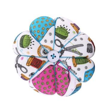 Imagem de KIMISS 1 PCS Creative Pumpkin Fabkin Strewing Agulhas de Alfinete de Pino Com Cinto de Pulso Elástico - Mini -Costura Elegante e Prático Acessório de Costura para Artesanato DIY (Número 1)