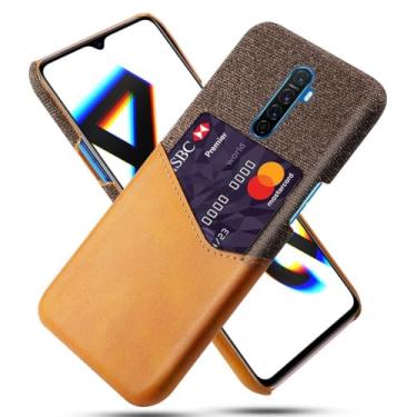 Imagem de Capa para OPPO X2 Pro,Anti-deslizamento,Proteção contra quedas de 360°,Resistência à impressão digital,Tela e caso de couro PU com 1 slot de cartão atrás-Brown