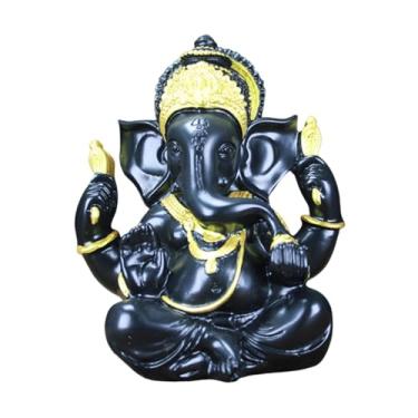 Imagem de Ｂｅｓｇａ Estatueta de Ganesha, Estátua do Senhor Ganesh, Estátua de Ganesha Indiana, Decoração para Casa, Escultura de Buda para Escritório, Decoração de, Preto