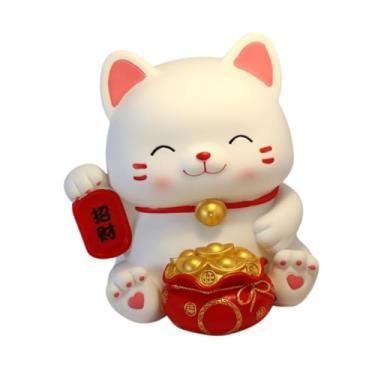 Imagem de Generic Pote para economizar dinheiro, estatueta de gato, estátua de gato da sorte, pote para economizar dinheiro, cofrinho de animais para crianças, meninos