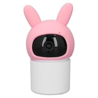 Imagem de Ymiko Câmera de Monitoramento de bebê 1080p Secure Wi -Fi Video Camera Night Night Wireless Smart Home Security Camera Rosa para Uso Interno