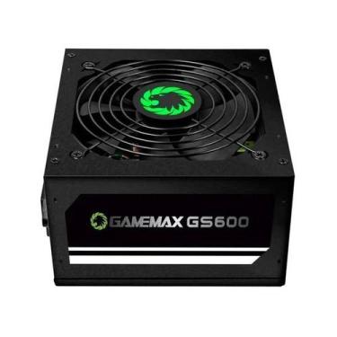 Imagem de Fonte de Alimentação Gamemax GS600 80 Plus White 600W Com PFC - Preto