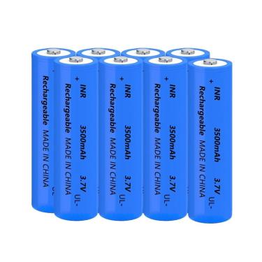 Imagem de Bateria recarregável Yuntunele 18650 3.7V 3500mAh (8 pacotes)