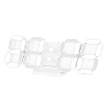 Imagem de Eujgoov Alarme de Relógio de Parede Digital Led 3D 5 Brilho de Nível de Brilho Display Night Light Led Decor Modern Decor Relógio para o Quarto do Quarto