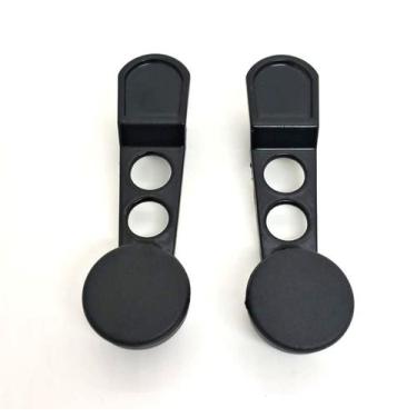 Imagem de Par de Manivela vidro Fusca 1959 a 1970 Fixação Pino Modelo Sport Pret